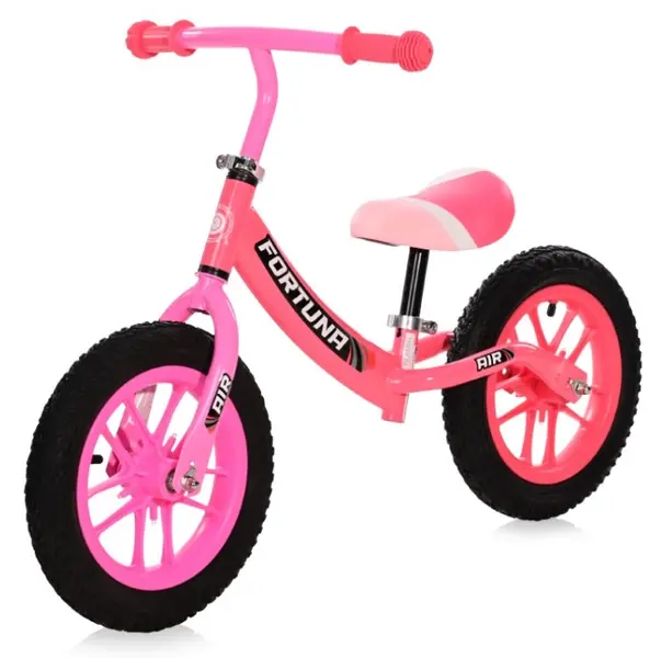 Bicicletă de echilibru Lorelli - Fortuna Air, cu jante iluminate, roz