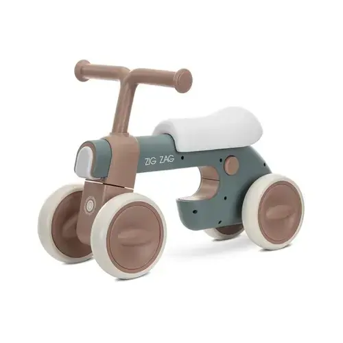 Bicicleta de echilibru Lorelli Zig Zag, 12-36 luni, scaun reglabil 2 pozitii, lumini si muzica, Bej