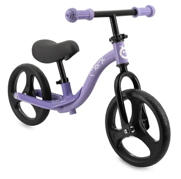 Bicicletă de echilibru MoMi - Isoka, cu lumini LED, mov