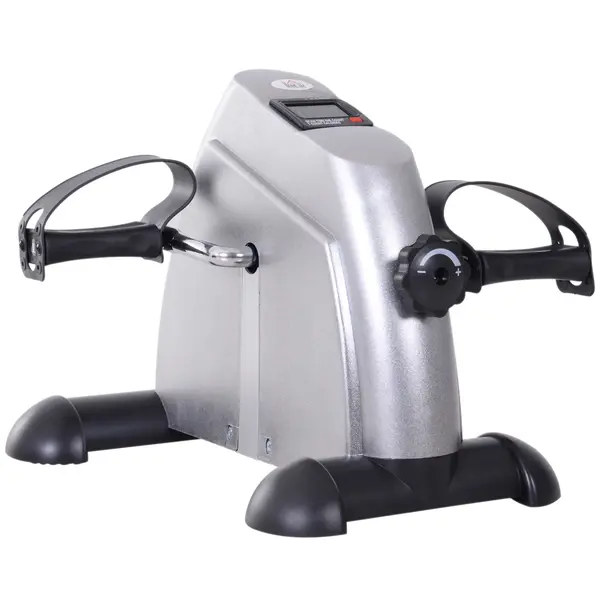 Bicicletă de Exerciții Compactă All-in-One de la HOMCOM cu Rezistență Reglabilă și Ecran LCD pentru Antrenament la Domiciliu | Aosom Romania