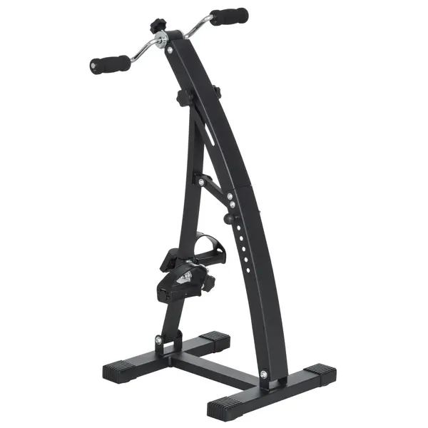 Bicicleta de Fitness din Otel cu Ecran LED Inaltime si Rezistenta Reglabile 41x50x96cm Neagra HOMCOM | Aosom RO