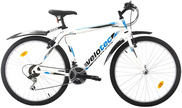 Bicicletă de munte cu viteze Velotec - Pro, 26", 480 mm, alb/albastru