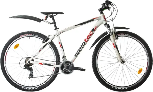 Bicicletă de munte cu viteze Velotec - Pro, 29", 480 mm, alb/roşu