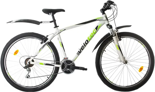 Bicicletă de munte cu viteze Velotec - Pro, 29", 480 mm, alb/verde