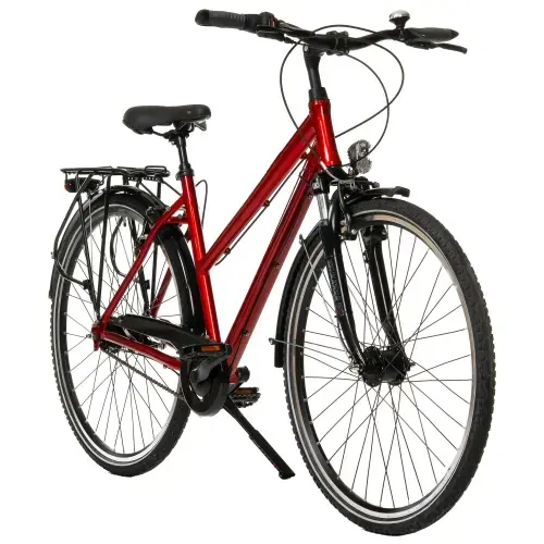Bicicleta de oras Kreidler 2836, roti 28 inch, 7 viteze, Sistem franare V-brake, Rosu