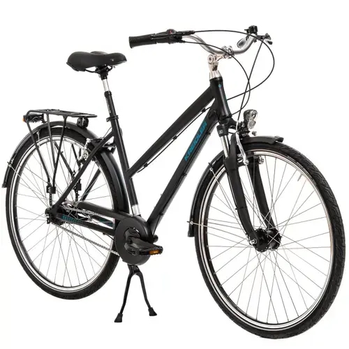 Bicicleta de oras Kreidler 2NG12856ALO0ES, roti 28 inch, Cadru Aluminiu, 7 Viteze, Negru