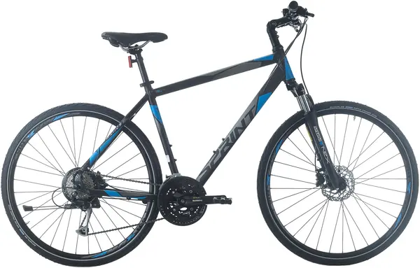 Bicicletă de trekking pentru bărbați SPRINT - Sintero Plus Man, 28", 560 mm, negru/albastru
