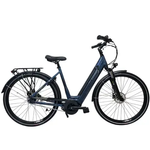Bicicleta electrica Corwin 28426, motor central 250W, 7 viteze, roti 28 inch, viteza maxima25 km/h, Albastru