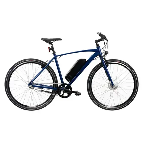 Bicicleta Electrica DEVRON 28171, frana V-brake, roti 28 Inch, cadru aluminiu 520mm M-L, 7 viteze, motor 250W, Albastru
