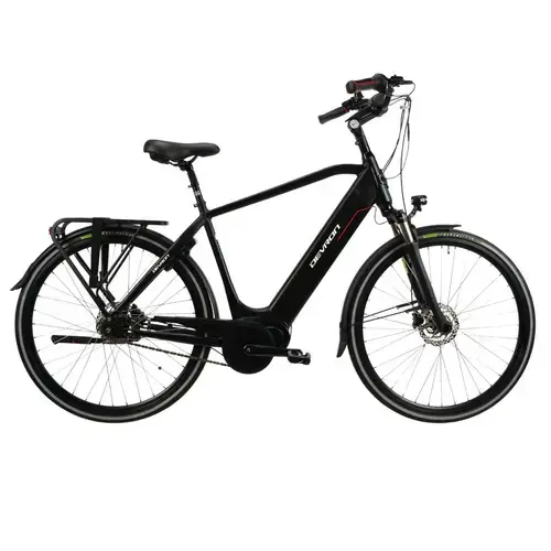 Bicicleta Electrica Devron 28427, roti 28 Inch, cadru L, motor250 W, viteza maxima 25 km/h, Negru