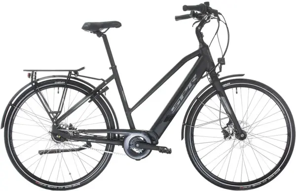 Bicicletă electrică pentru femei SPRINT - E-City Como Plus, 28", 480 mm, gri