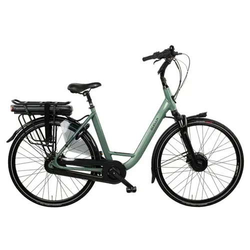 Bicicleta Electrica Stella Livorno Dama FDST RTE 2.1, roti 28 Inch, cadru L, viteza maxima25 km/h, motor 250 W, Verde