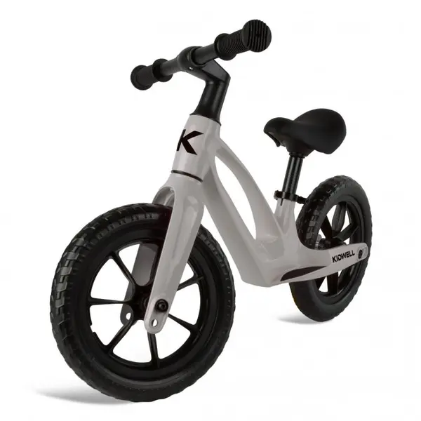 Bicicleta fara pedale, cadru magneziu, roti EVA, Kidwell Vito Gri