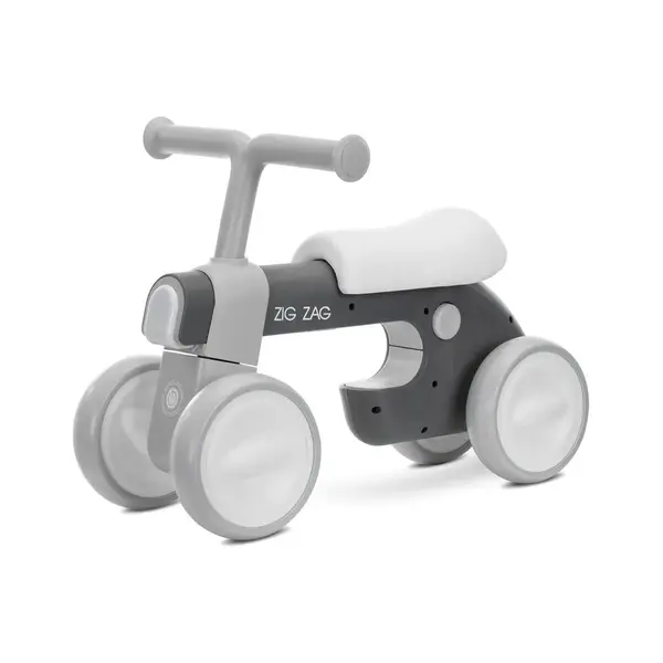 Bicicleta fara pedale cu 4 roti Lorelli Zig Zag Gri