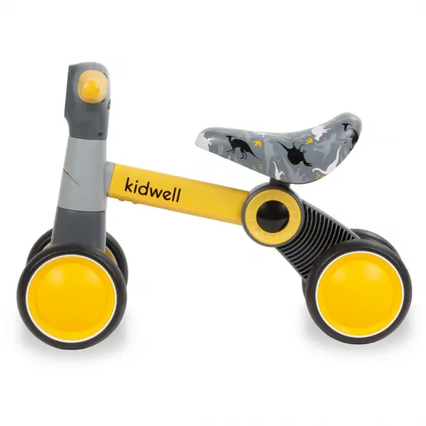 Bicicleta fara pedale Kidwell PETITO Dino, galben KID092406, la doar 234,00 lei