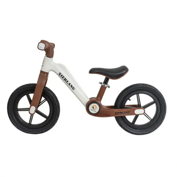 Bicicleta fara Pedale, Pliabila, Alb si Maro, de la 3 Ani