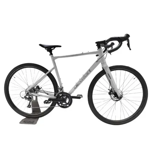 Bicicleta Gravel Devron 2.0, roti 28 inch, cadru M, 16 viteze, Gri