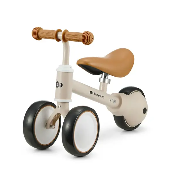 Bicicleta Kinderkraft Cutie, echilibru, 3 roti, bej KID925384, la doar 190,00 lei