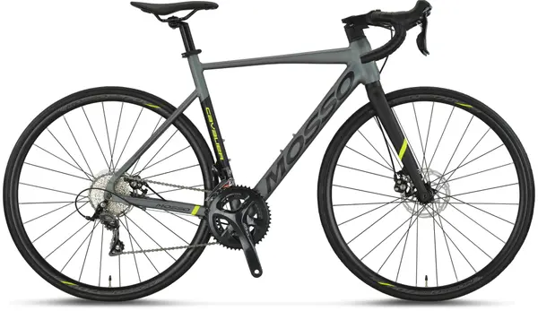 Bicicleta Mosso cursiera Cavalier Sora, roata 28 , 18 viteze, cadru 540mm din aluminiu, gri ,frana disc