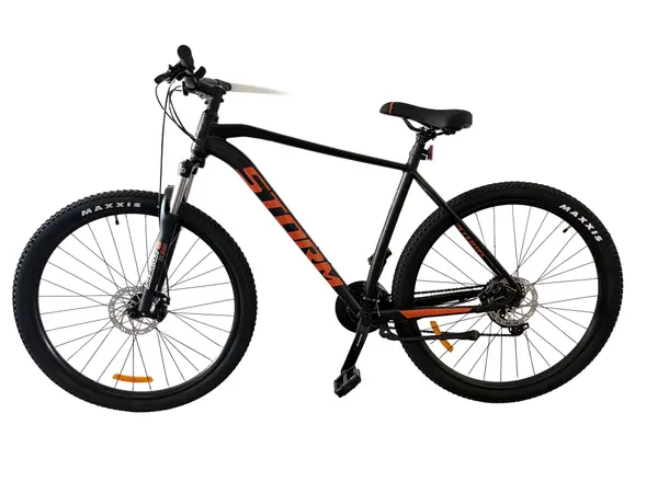 Bicicleta MTB Storm Shark Man 2.0, 29 Inch, Cadru 21, 2D Frane Hidraulice, Negru Portocaliu