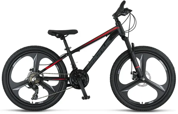 Bicicleta MTB Umit Accrue 2D, cadru 18 , negru rosu , roata 26 , cadru aluminiu