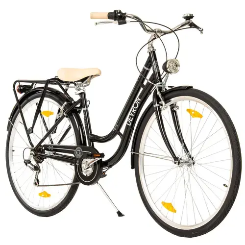 Bicicleta Oras Devron Grazia 6s Retro, roti 28 Inch, cadru M, 6 viteze, Negru