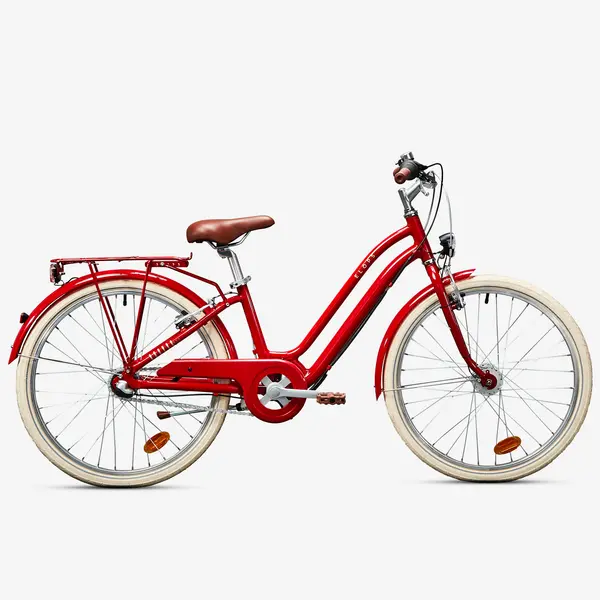 Bicicletă oraș ELOPS 900 roșu copii 135-150 cm