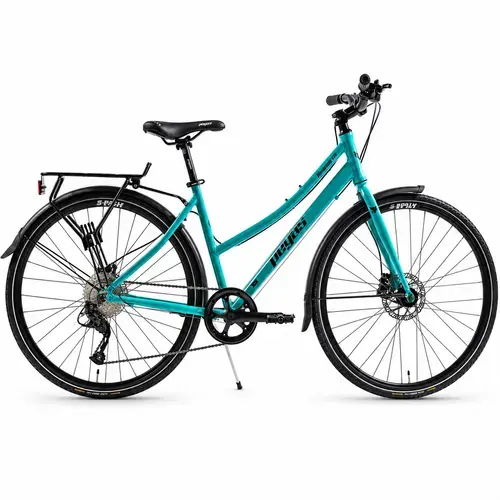 Bicicleta Oras Pegas Hoinar, roti 28 inch, cadru M, Turcoaz