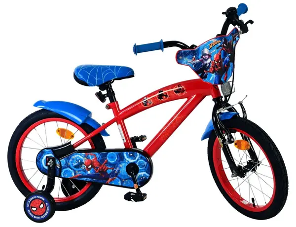 Bicicletă pentru copii cu roți ajutătoare E&L cycles Volare - Ultimate Spiderman, 16''