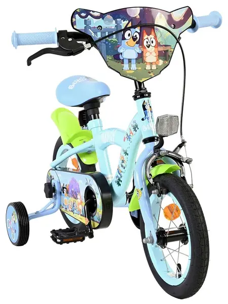 Bicicletă pentru copii cu roți ajutătoare E&L cycles Volare – Bluey, 12''
