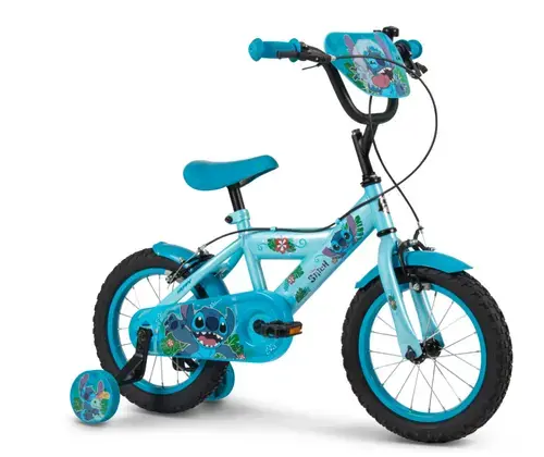 Bicicleta pentru copii Huffy Disney Stitch, roti 14inch, Albastru