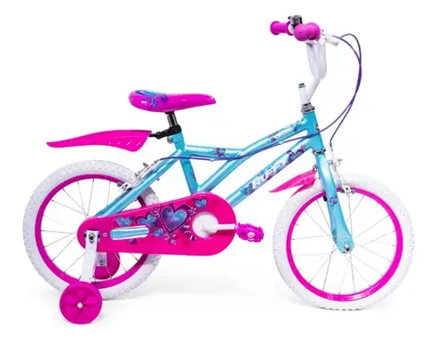 Bicicleta pentru copii Huffy So Sweet, roti 16inch, Cadru Otel (Albastru)