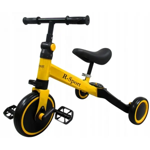Bicicleta R-Sport P8, multifunctionala, echilibru, pedale detasabile, galben KID715185, la doar 164,00 lei