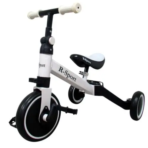 Bicicleta R-Sport P8, multifunctionala, echilibru, pedale detasabile, alb KID807756, la doar 164,00 lei