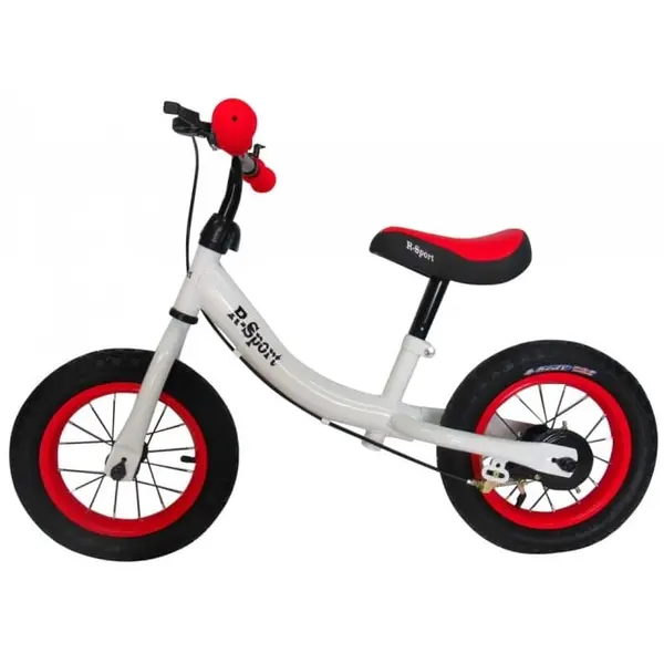 Bicicleta R-Sport R3, echilibru, fara pedale, roti gonflabile, alb/rosu KID996640, la doar 244,00 lei