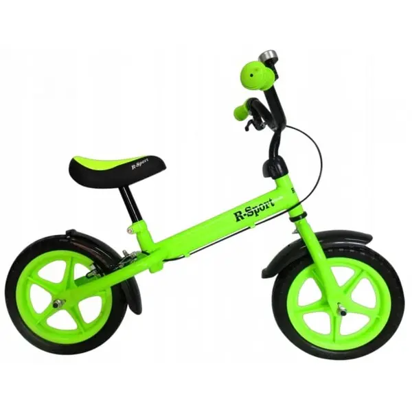 Bicicleta R-Sport R9, echilibru, fara pedale, frana de mana, verde KID791807, la doar 195,00 lei