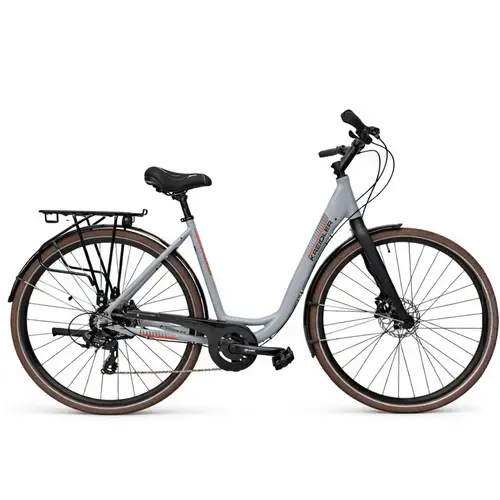 Bicicleta Trekking Kreidler 52857, roti 28 inch, cadru 500mm M, 8 Viteze, Gri