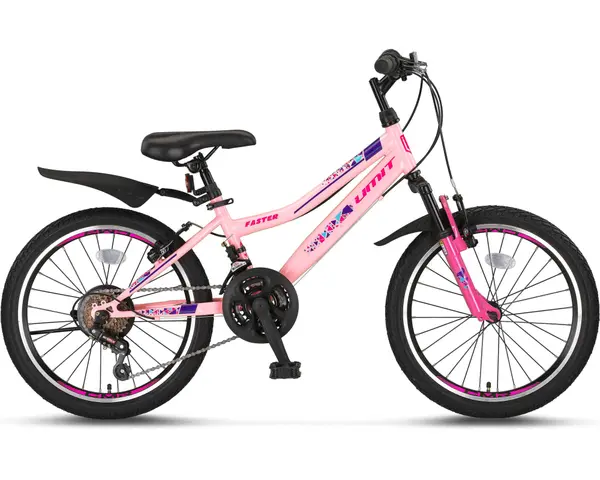 Bicicleta Umit Faster Lady, frana V-Brake, 21 viteze, culoare roz violet, roata 26 , cadru otel