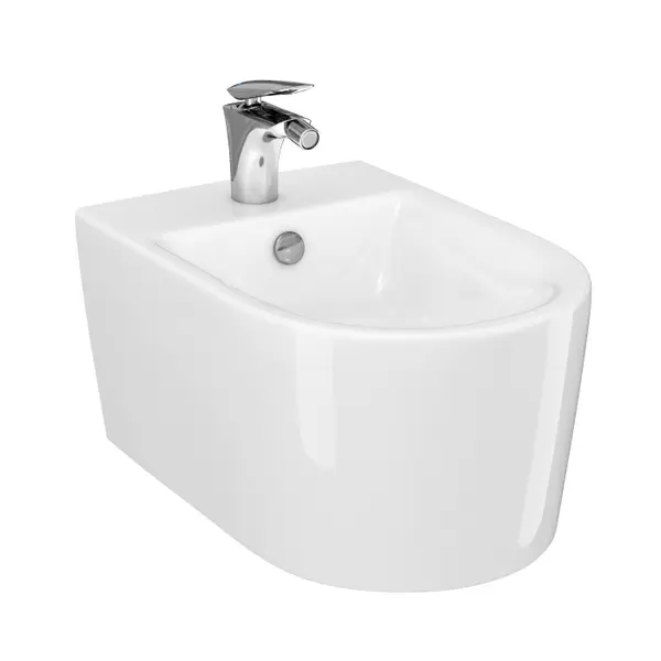 Bideu suspendat Cersanit Inverto K671-002, alb, 35.5 x 52 x 32.5 cm