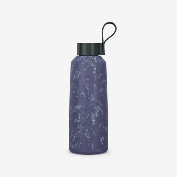 Bidon 100 inox 1L cu capac cu filet pentru drumeție Mov