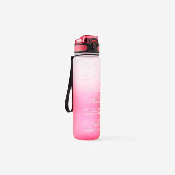 Bidon de fitness motivation 1 litru, roz