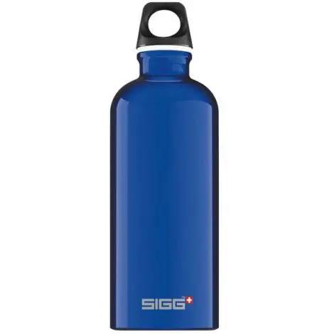 Bidon din aluminiu Traveller Dark Blue, 0.6l