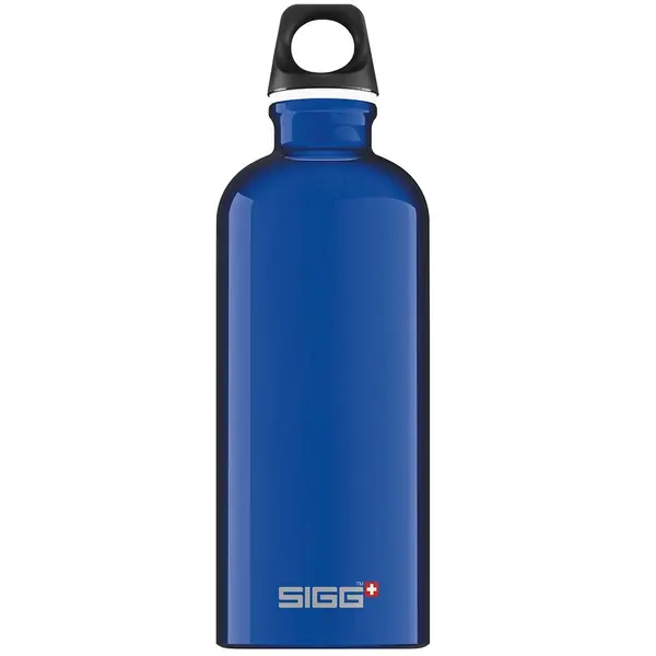 Bidon din aluminiu Traveller Dark Blue 0.6L