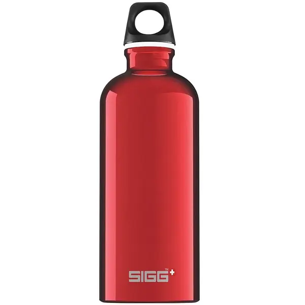 Bidon din aluminiu Traveller Red 0.6L