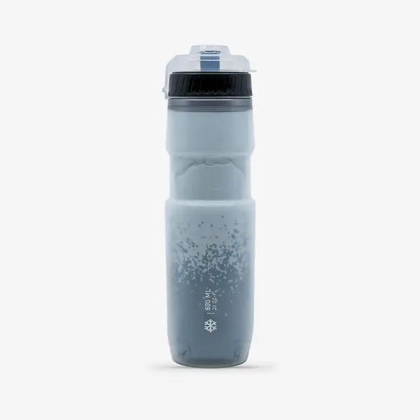 Bidon izoterm flexibil albastru 600ml