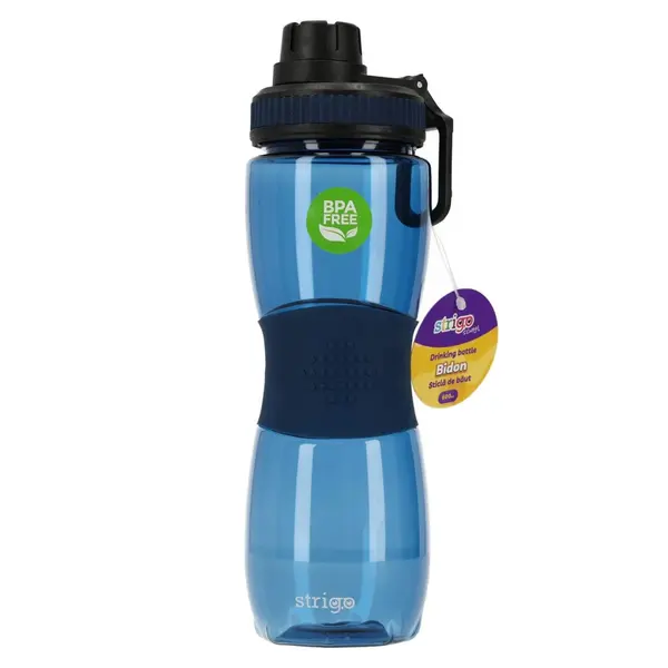 Bidon Strigo cu Manson Cauciuc, 600 ml, Albastru
