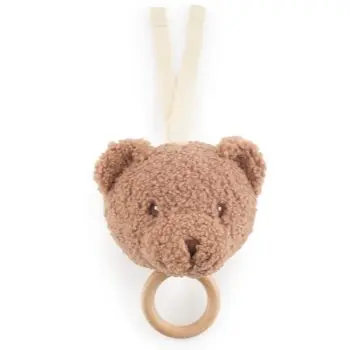 Bieco Musical Toy Bear Mika jucărie suspendabilă contrastantă cu melodie