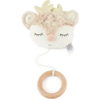 Bieco Musical Toy Fawn Ella jucărie suspendabilă contrastantă cu melodie