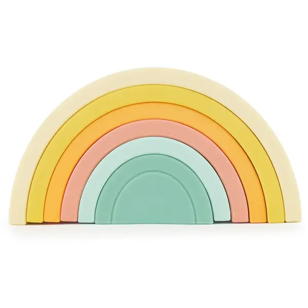 Bieco Silicone Rainbow curcubeu pliabil 12 m+ Tropical Vibes 6 buc