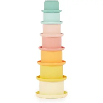 Bieco Silicone Stacking Cups Tropical Vibes cupe de stivuire
